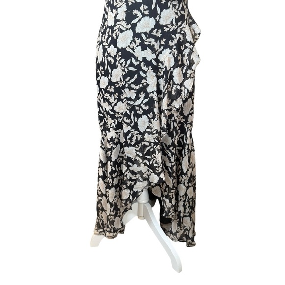 Express Womens Floral Ruffle Dress Fairy Grunge Whimsigoth Asymmetrical Whimsy - Picture 3 of 12